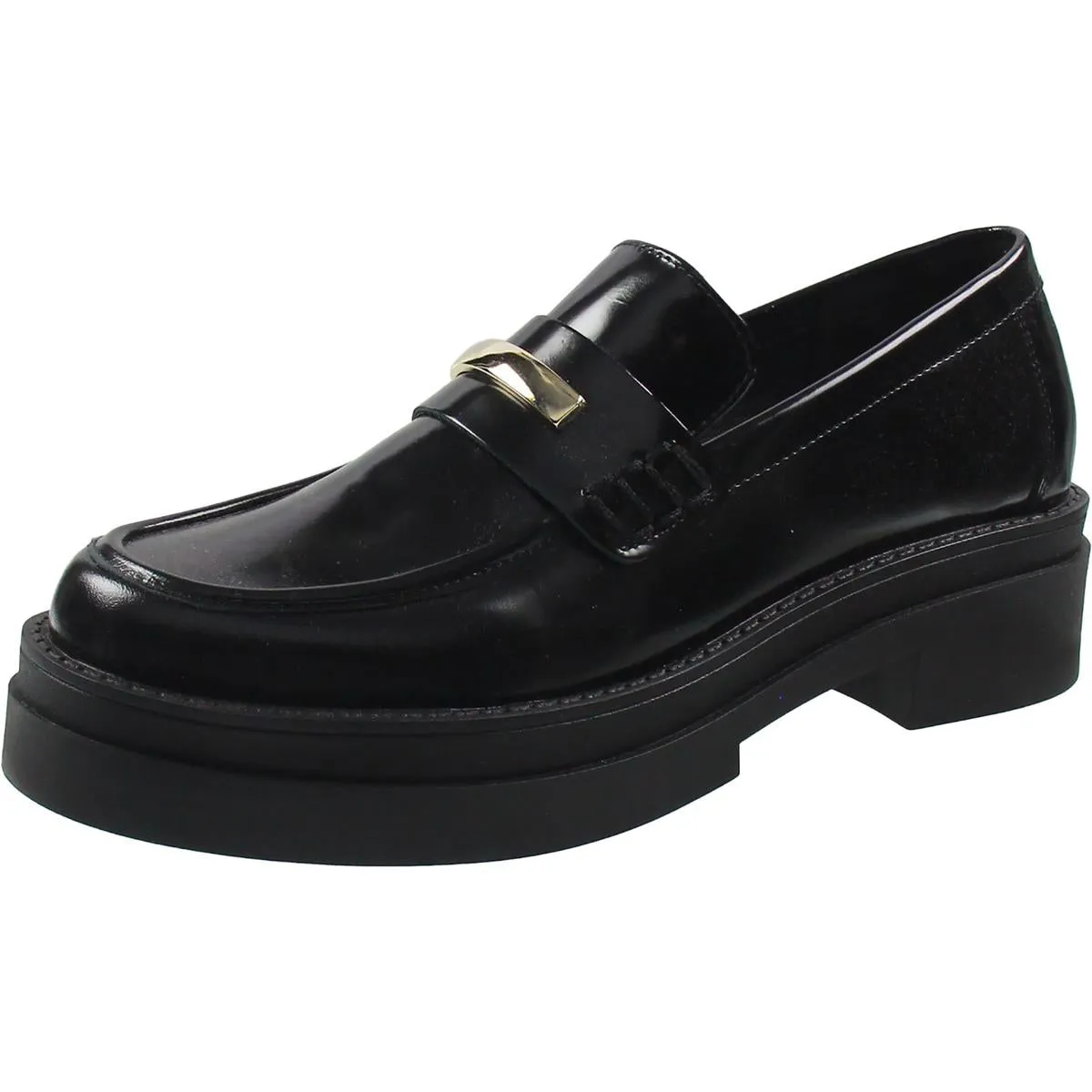 Rodrigo Womens Leather Metallic Loafers