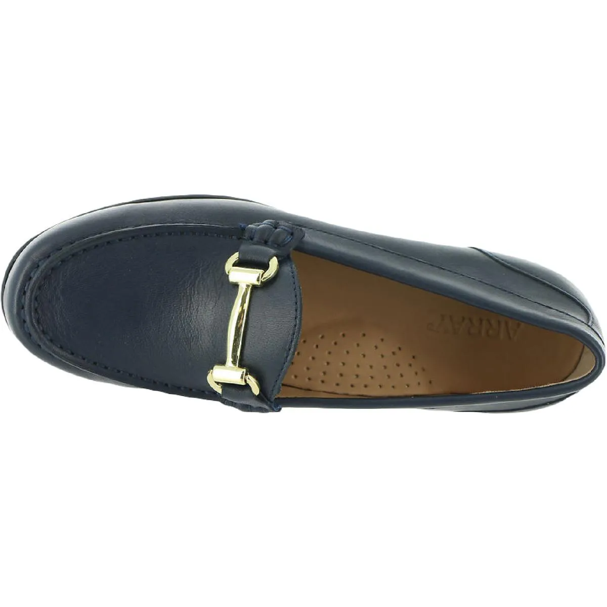 Rory Womens Leather Two Tone Fashion Loafers