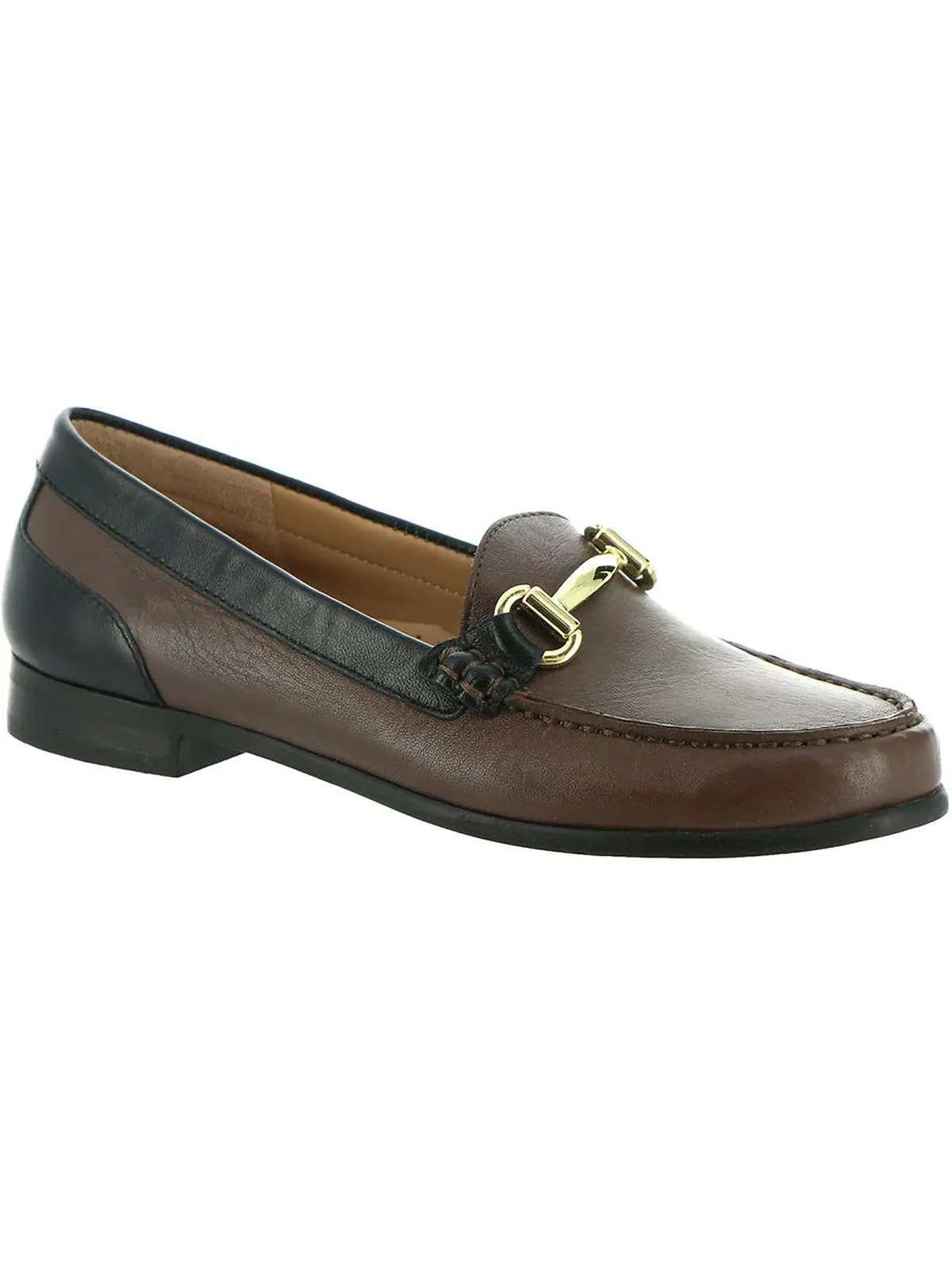 Rory Womens Leather Two Tone Fashion Loafers