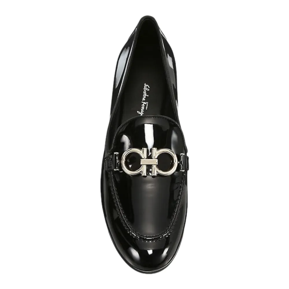 SALVATORE FERRAGAMO Trifoglio Women's 727758 Black Shoe