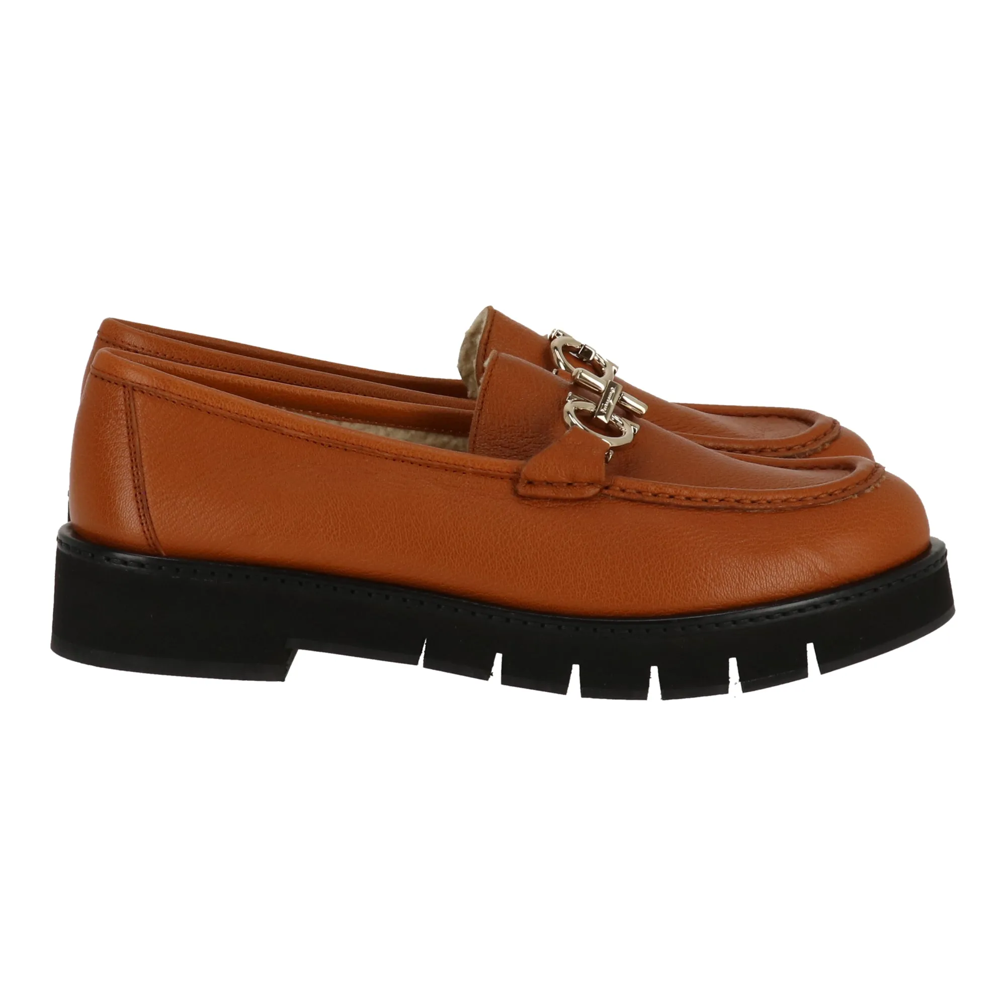 Salvatore Ferragamo Womens Brown Loafer