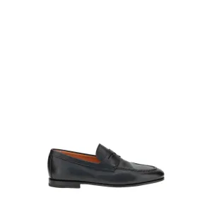 Santoni Leather Men's Loafers