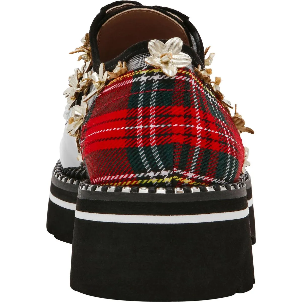 Skyyla Womens Embellished Lugged Sole Oxfords