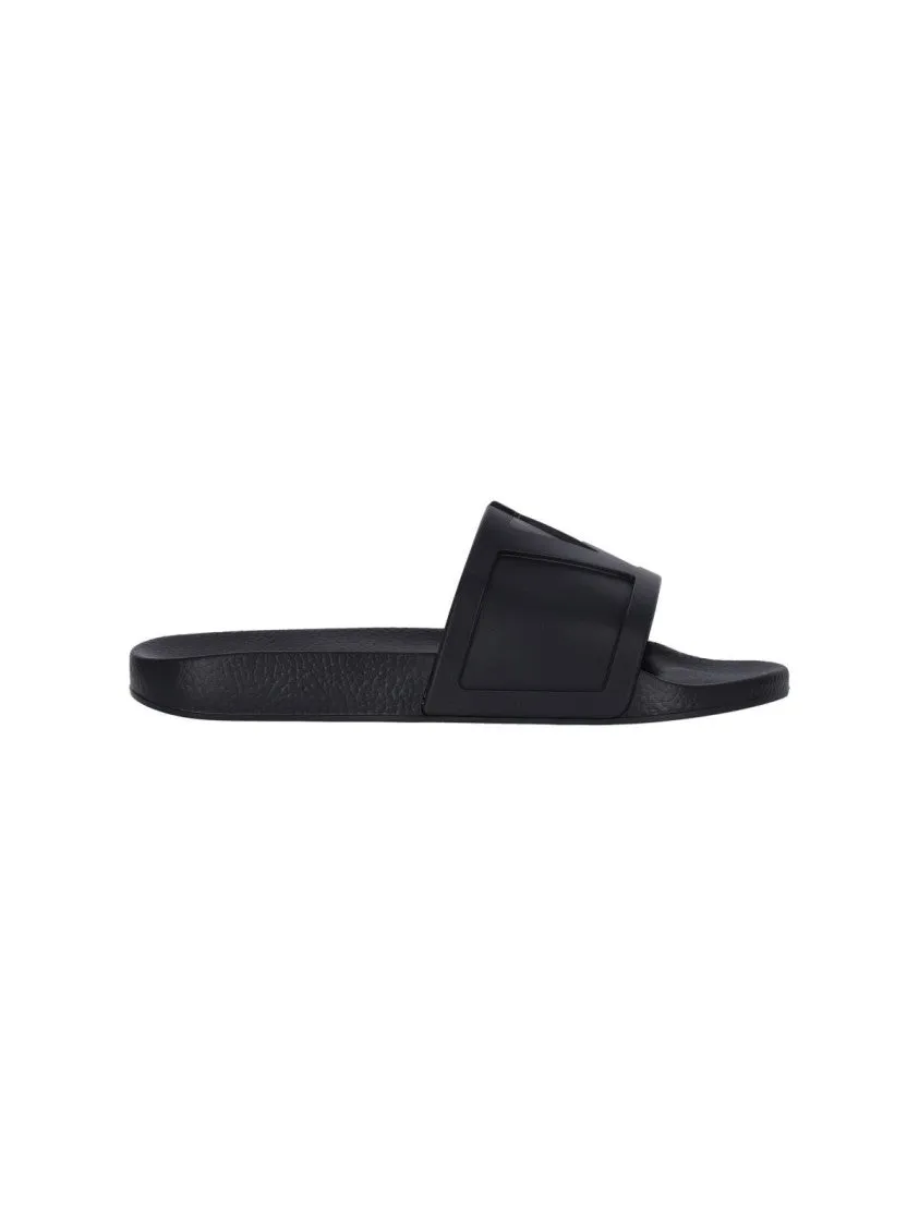 Slide Sandals  Black