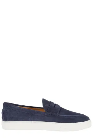 Suede Moccasin - Blue