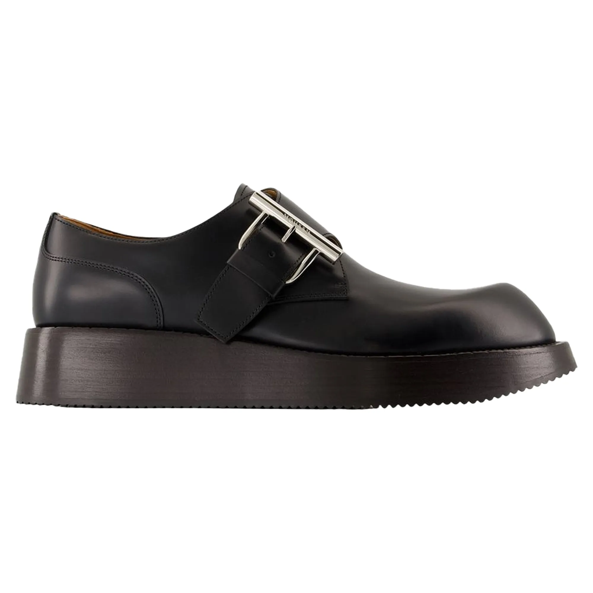 T-Bar Loafers - Alexander McQueen - Leather - Black