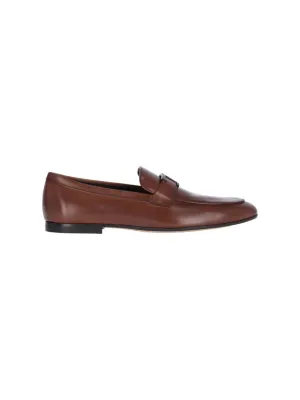 T-Timeless' Brown Leather Moccasins  Brown