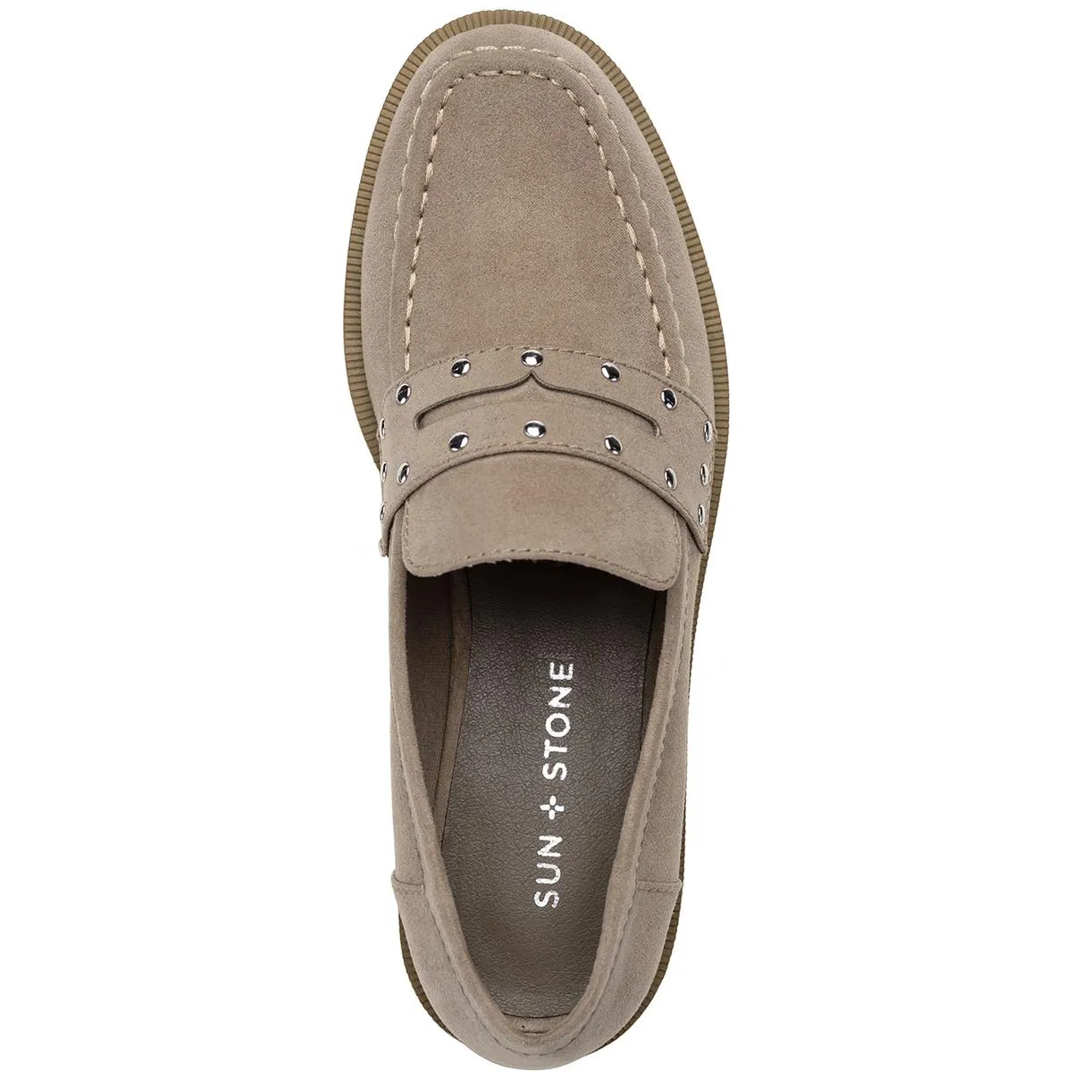 Taelenn Womens Faux Suede Slip-On Loafers