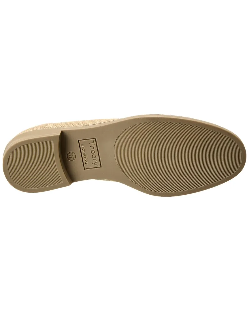 Theory Lace-Up Canvas Loafer
