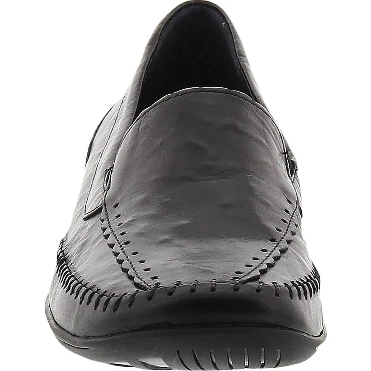 Tippy Womens Leather Slide On Loafers