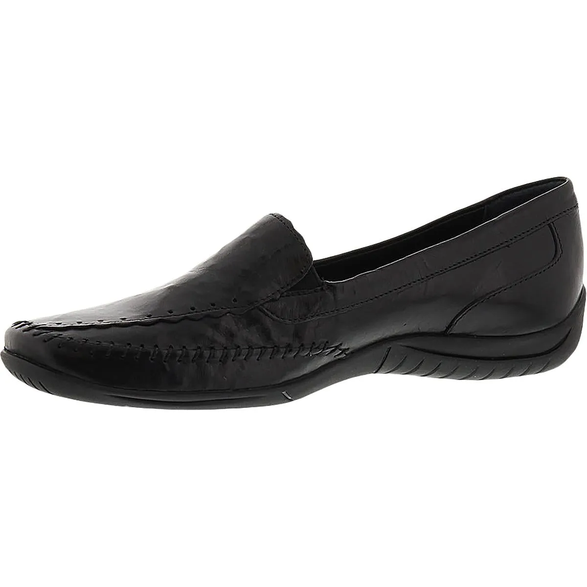 Tippy Womens Leather Slide On Loafers