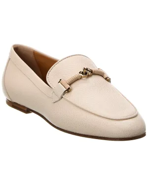 TODs Chain-Link Leather Loafer