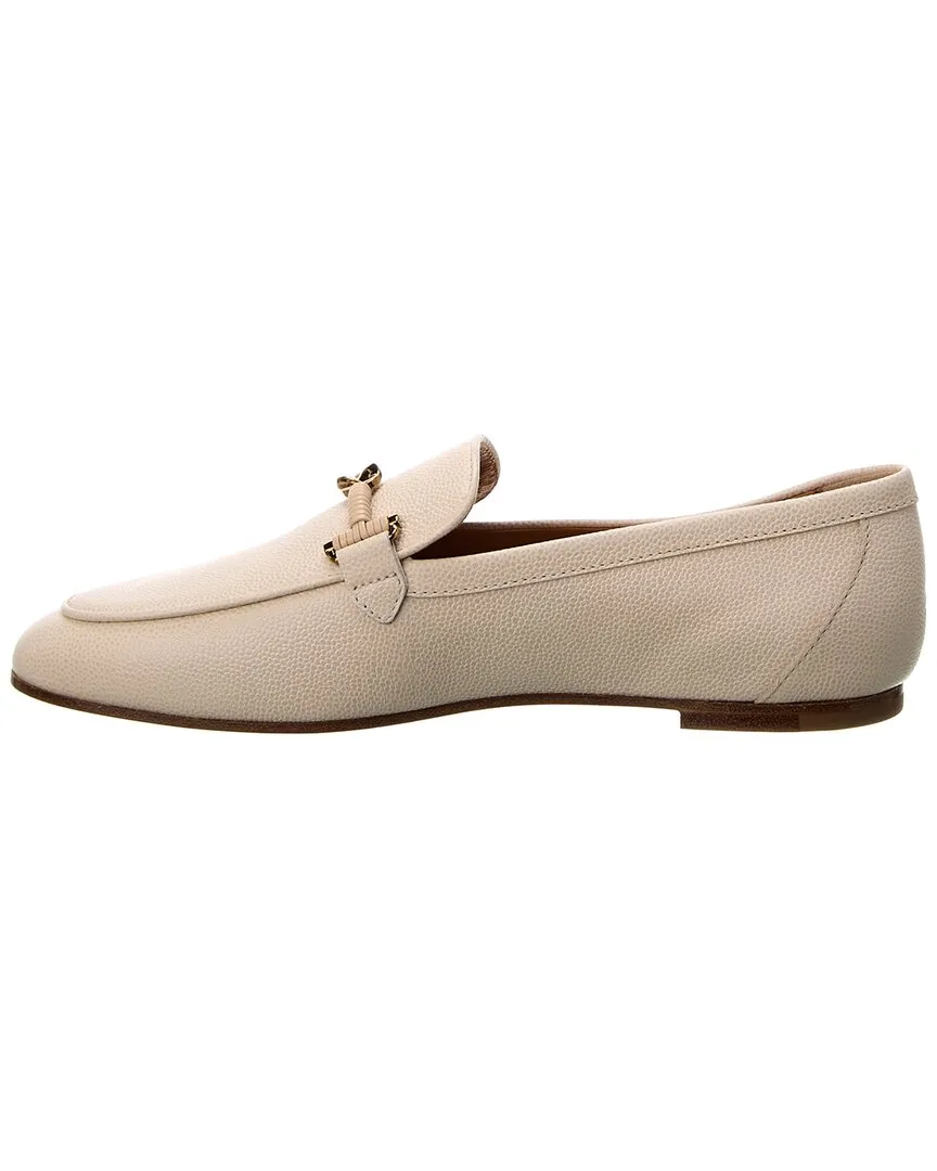 TODs Chain-Link Leather Loafer