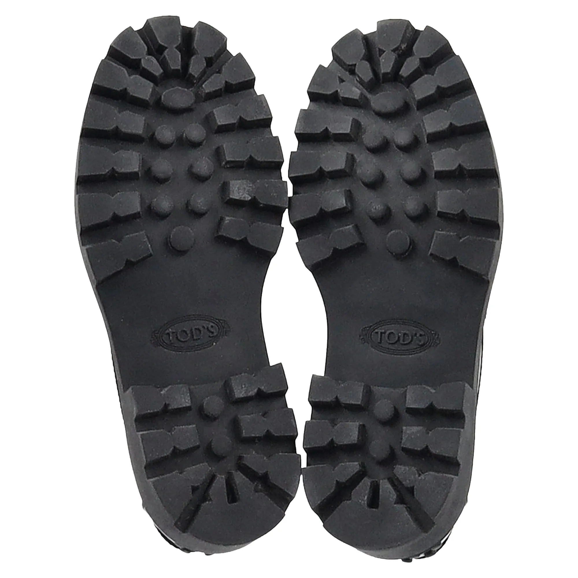 Tod's Chunky Penny Loafers in Black Leather