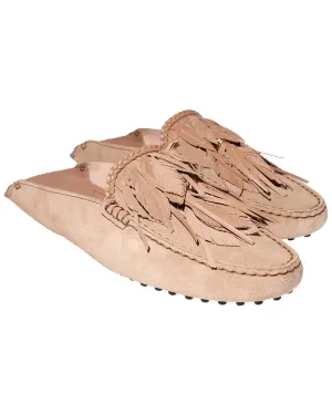 TODs Feather Suede Loafer