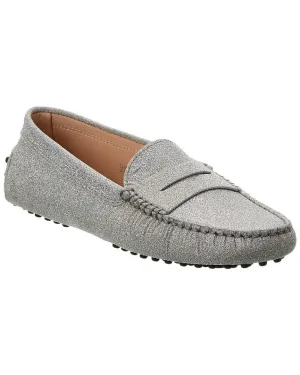 TODs Gommini Glitter Leather Loafer