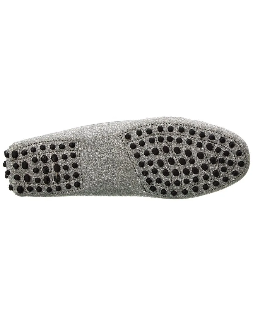 TODs Gommini Glitter Leather Loafer