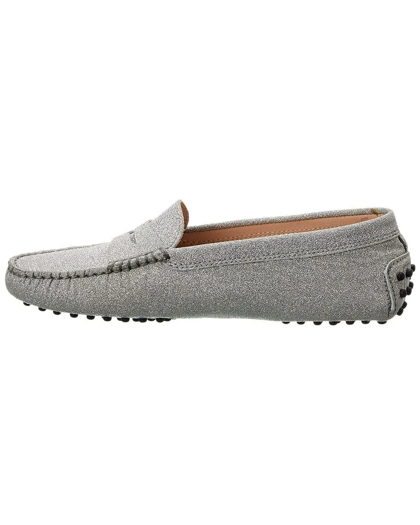 TODs Gommini Glitter Leather Loafer