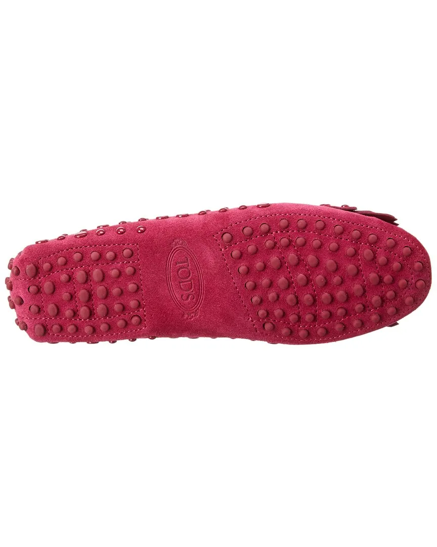 TODs Gommini Studded Suede Loafer