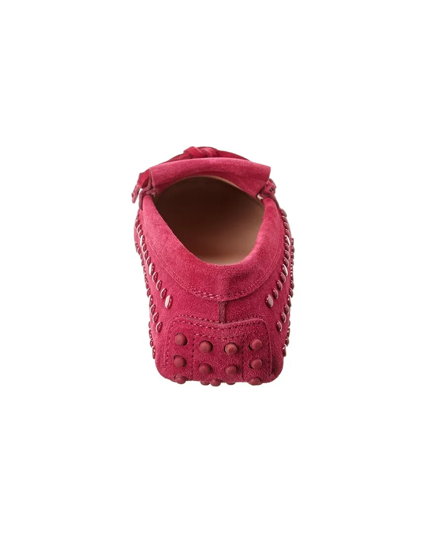TODs Gommini Studded Suede Loafer