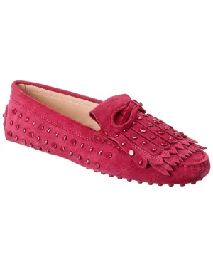 TODs Gommini Studded Suede Loafer