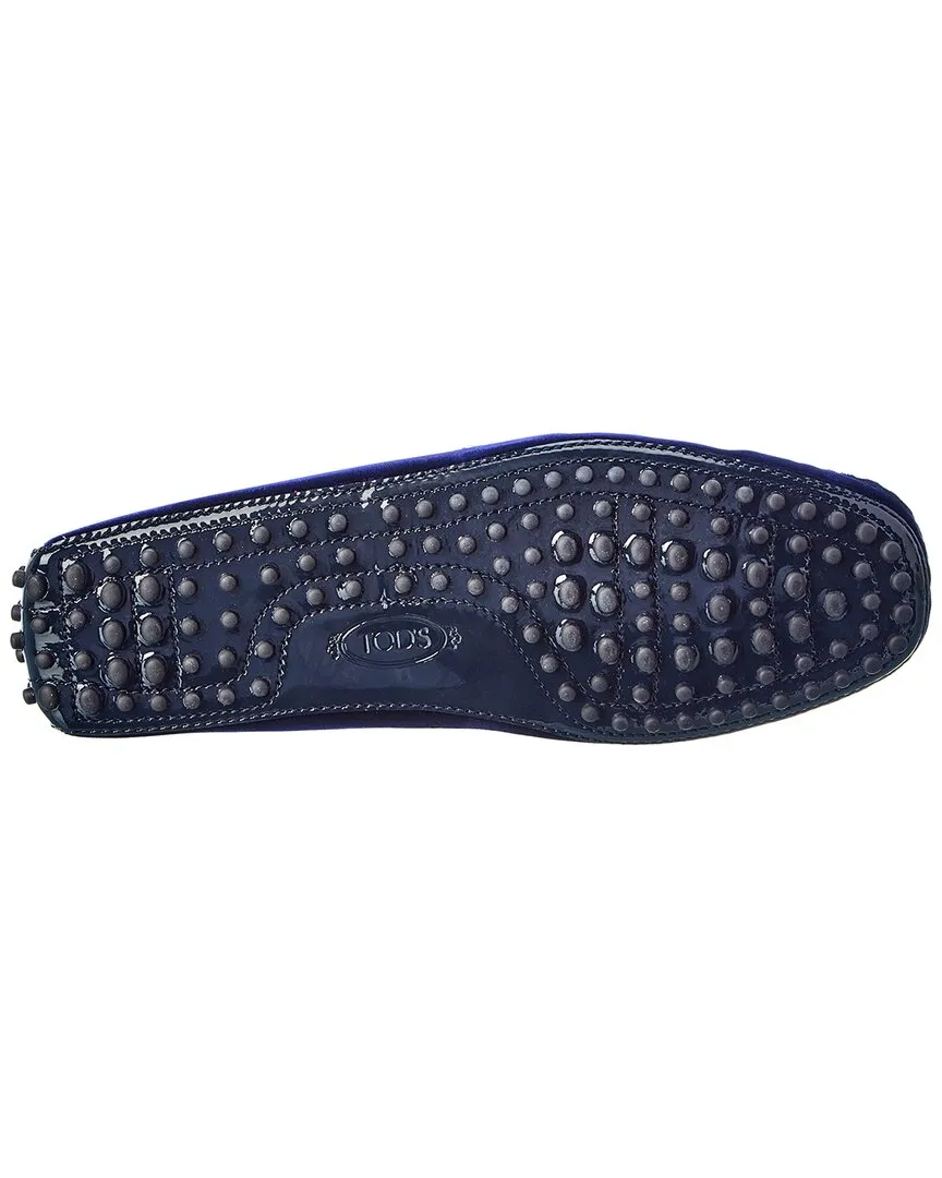 TODs Gommini Velvet & Patent Loafer