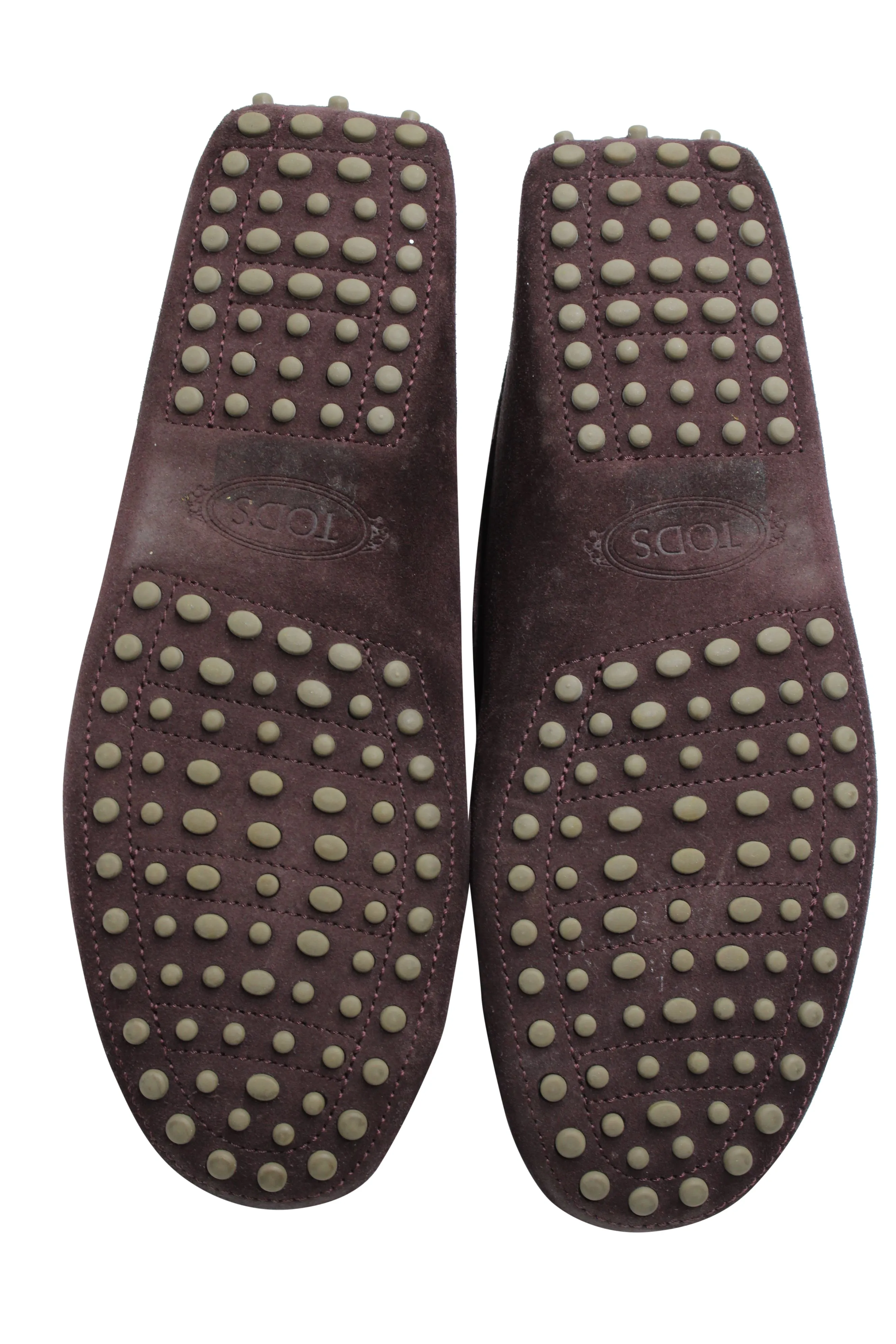 Tod's Gommino Penny Driving Shoes in Purple Suede