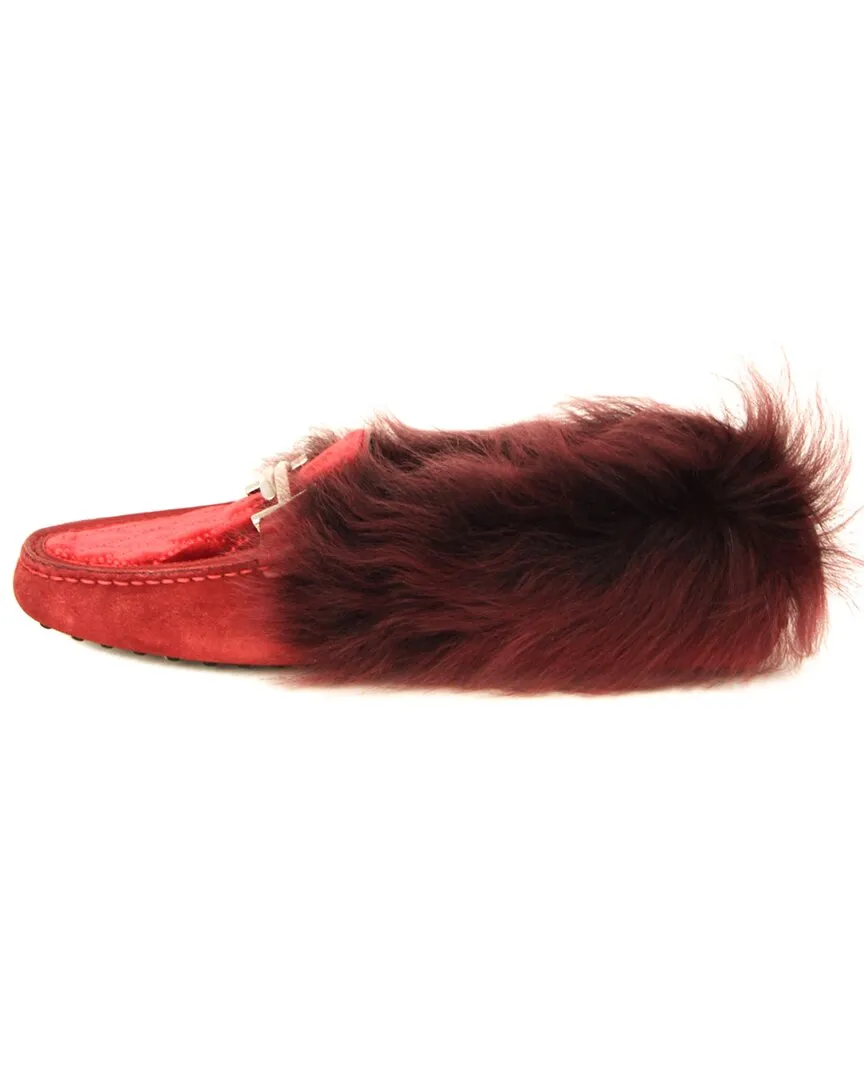 TODs Gommino Suede & Velvet Moccasin