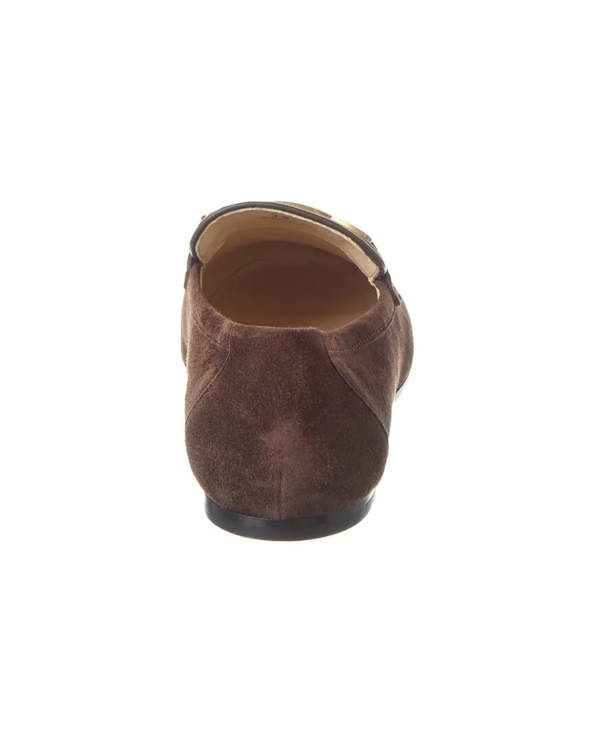 TODs Kate Suede & Leather Loafer