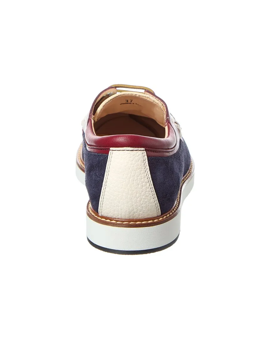 TODs Leather & Suede Boat Shoe