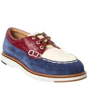 TODs Leather & Suede Boat Shoe