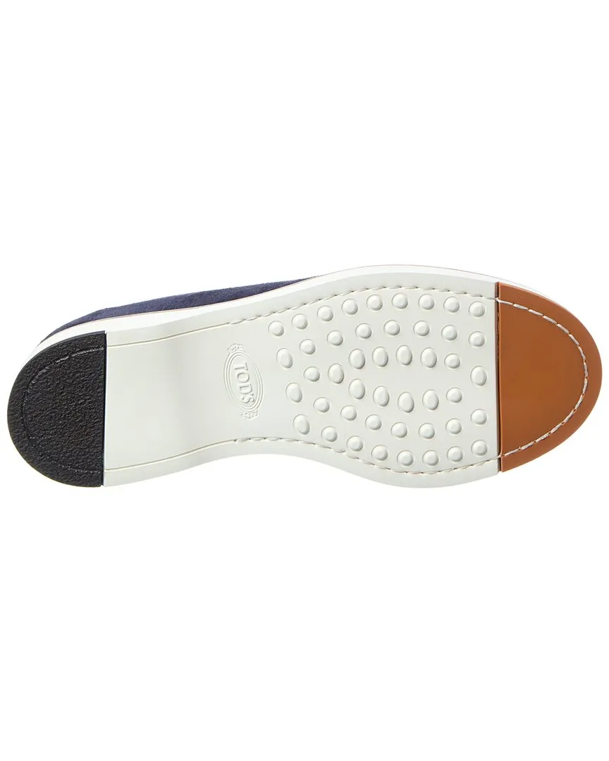 TODs Leather & Suede Boat Shoe