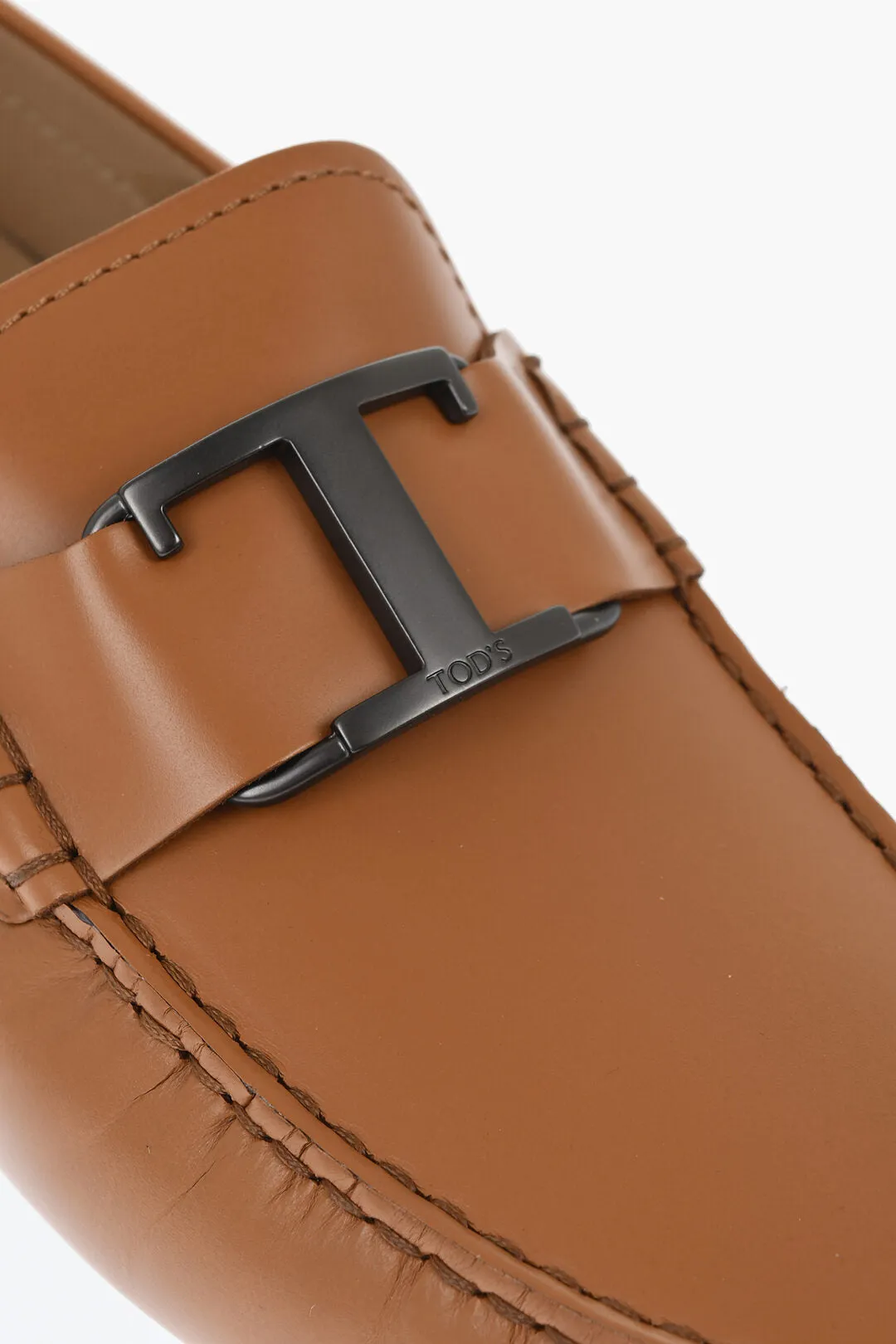 Tod's Leather Heaven Loafers With Metal Details