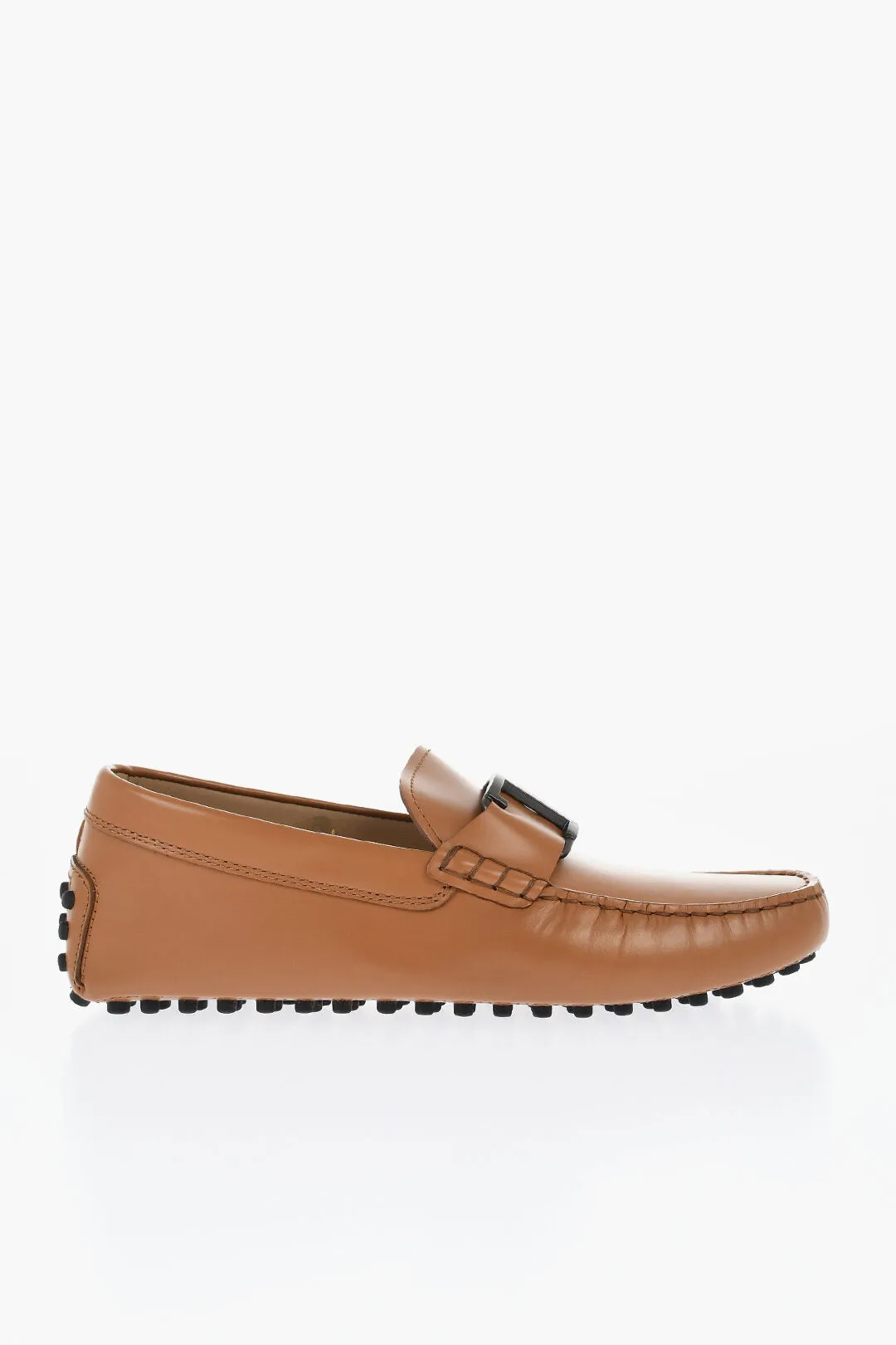 Tod's Leather Heaven Loafers With Metal Details