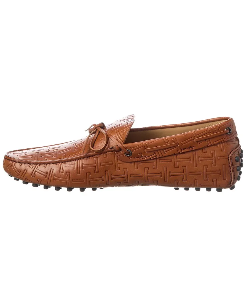 TODs Logo Leather Driver