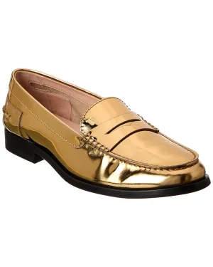 TODs Logo Leather Loafer
