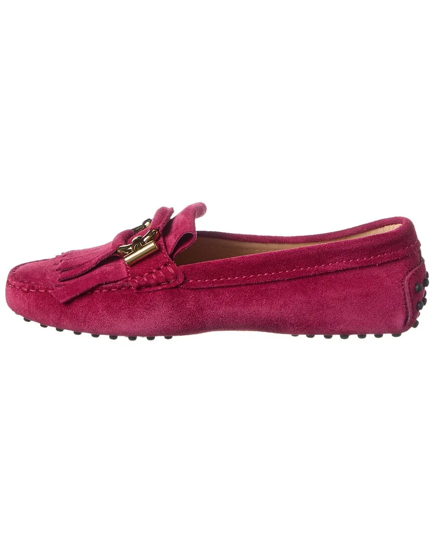 TODs Logo Suede Loafer