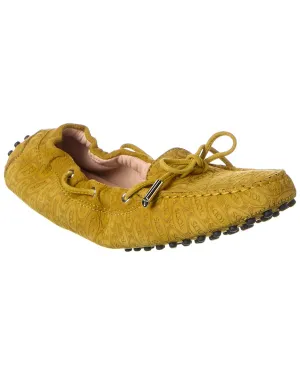 TODs Logo Suede Loafer