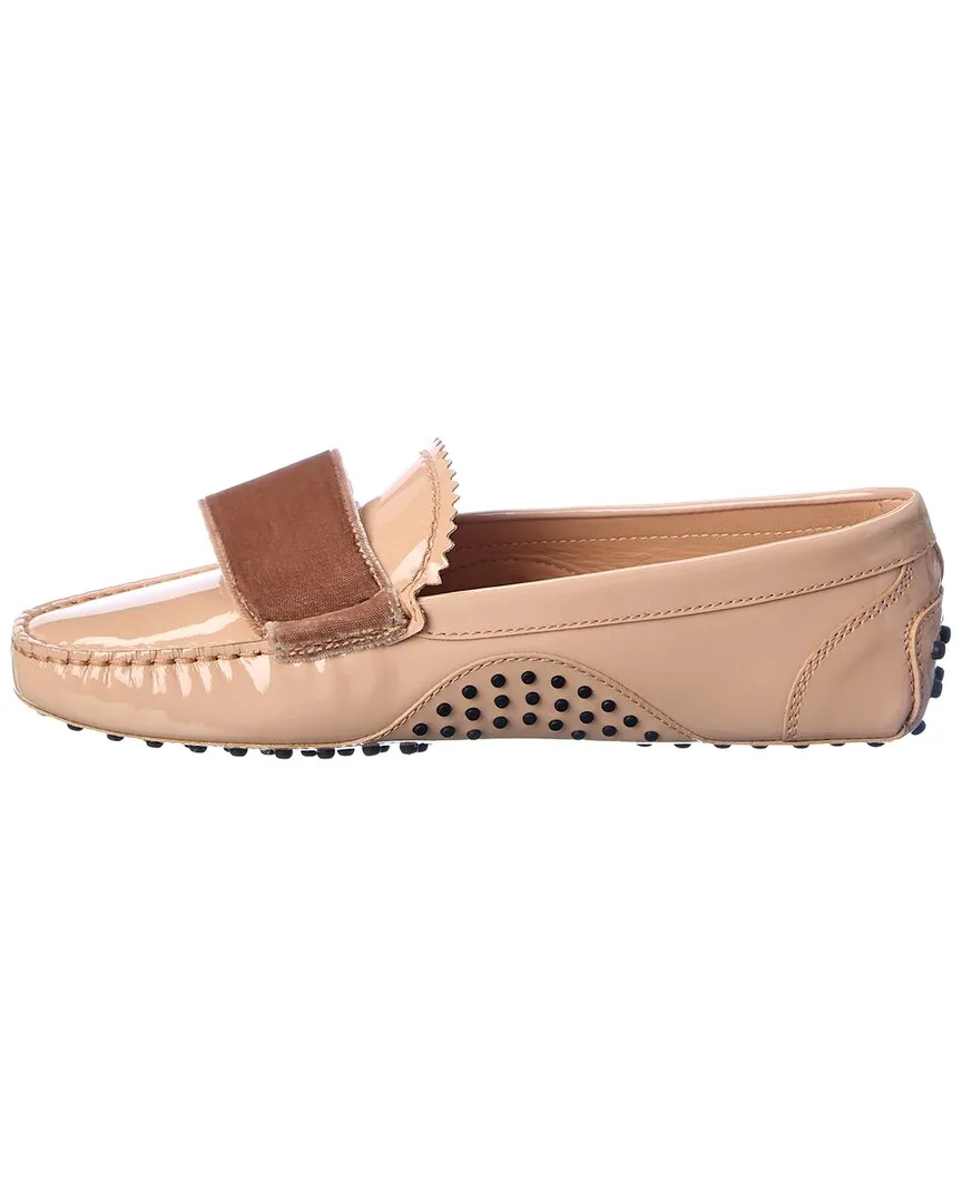 TODs Patent & Velvet Loafer