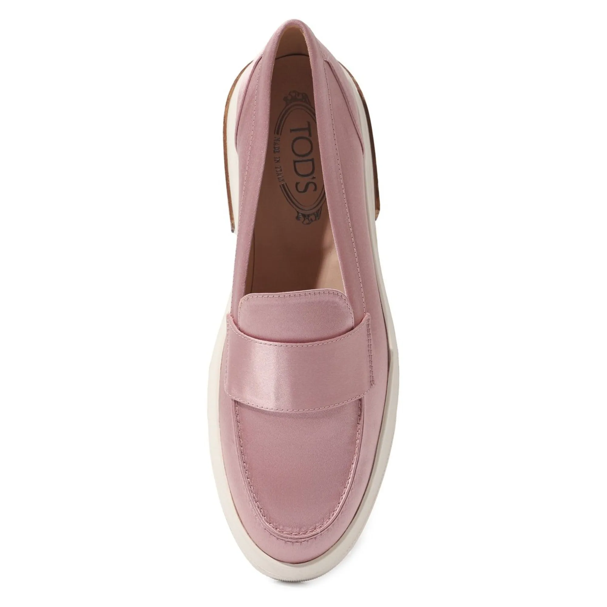 Tod's Silk Satin Loafers