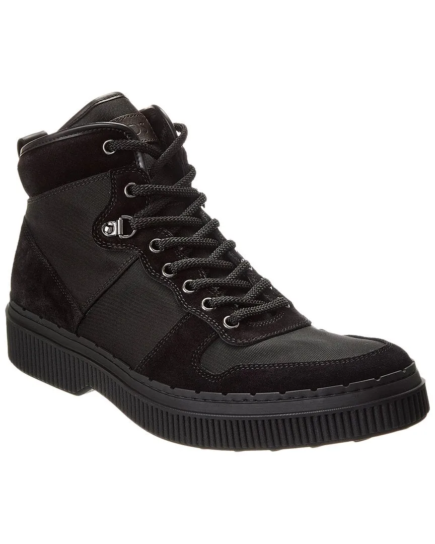 TOD's Suede-Trim Boot
