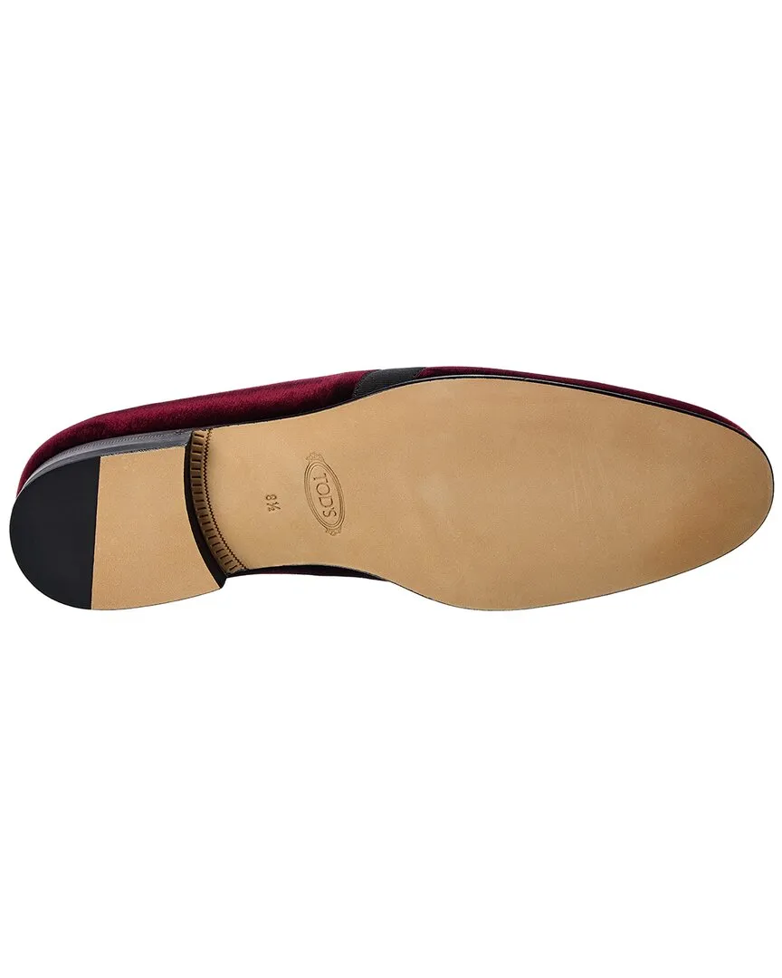 TODs Velvet & Patent Loafer