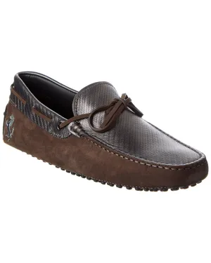 TODs x Ferrari New Gommini Suede & Leather Loafer