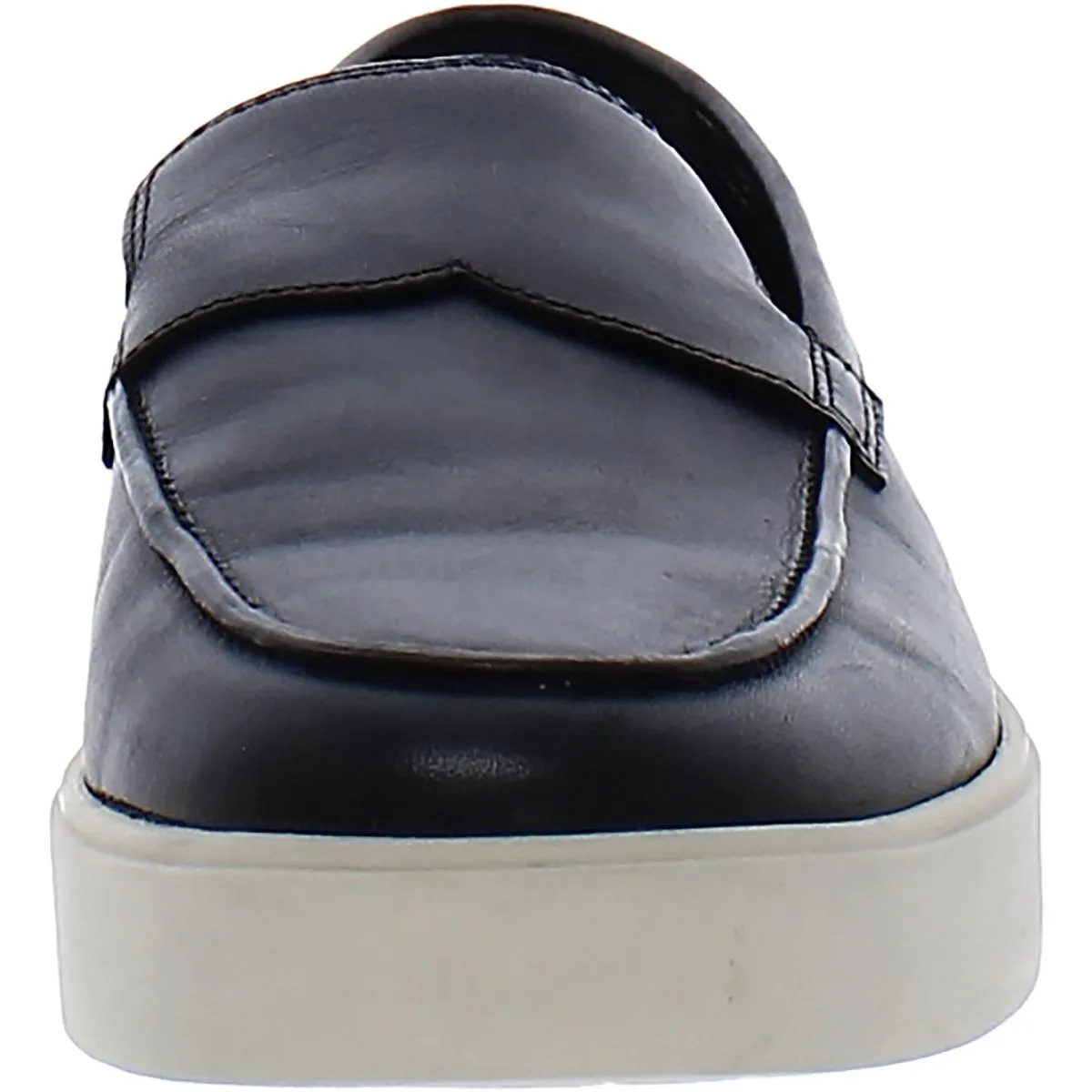 Toren Womens Leather Slip On Loafers