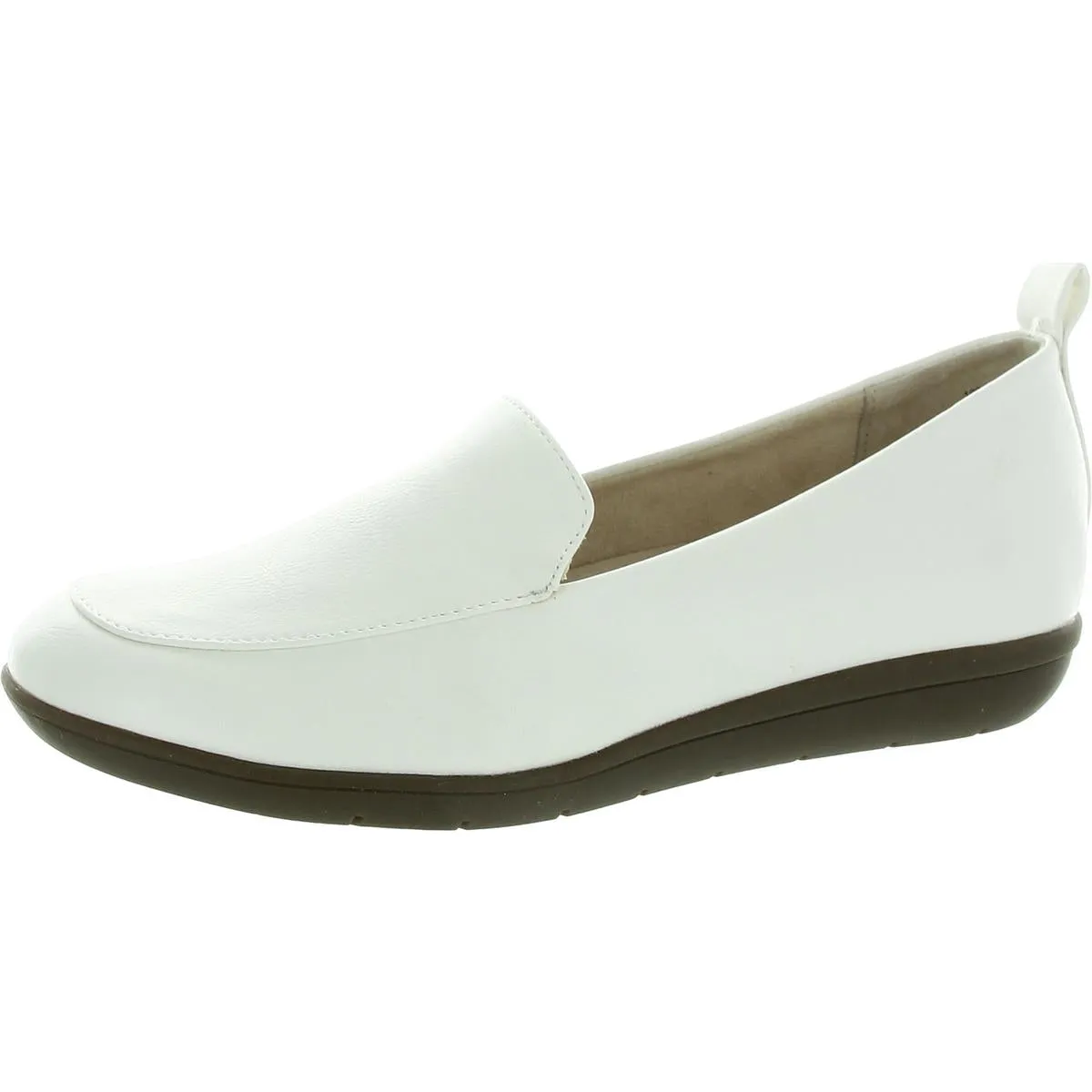 Twiggy Womens Faux Leather Slip-On Loafers