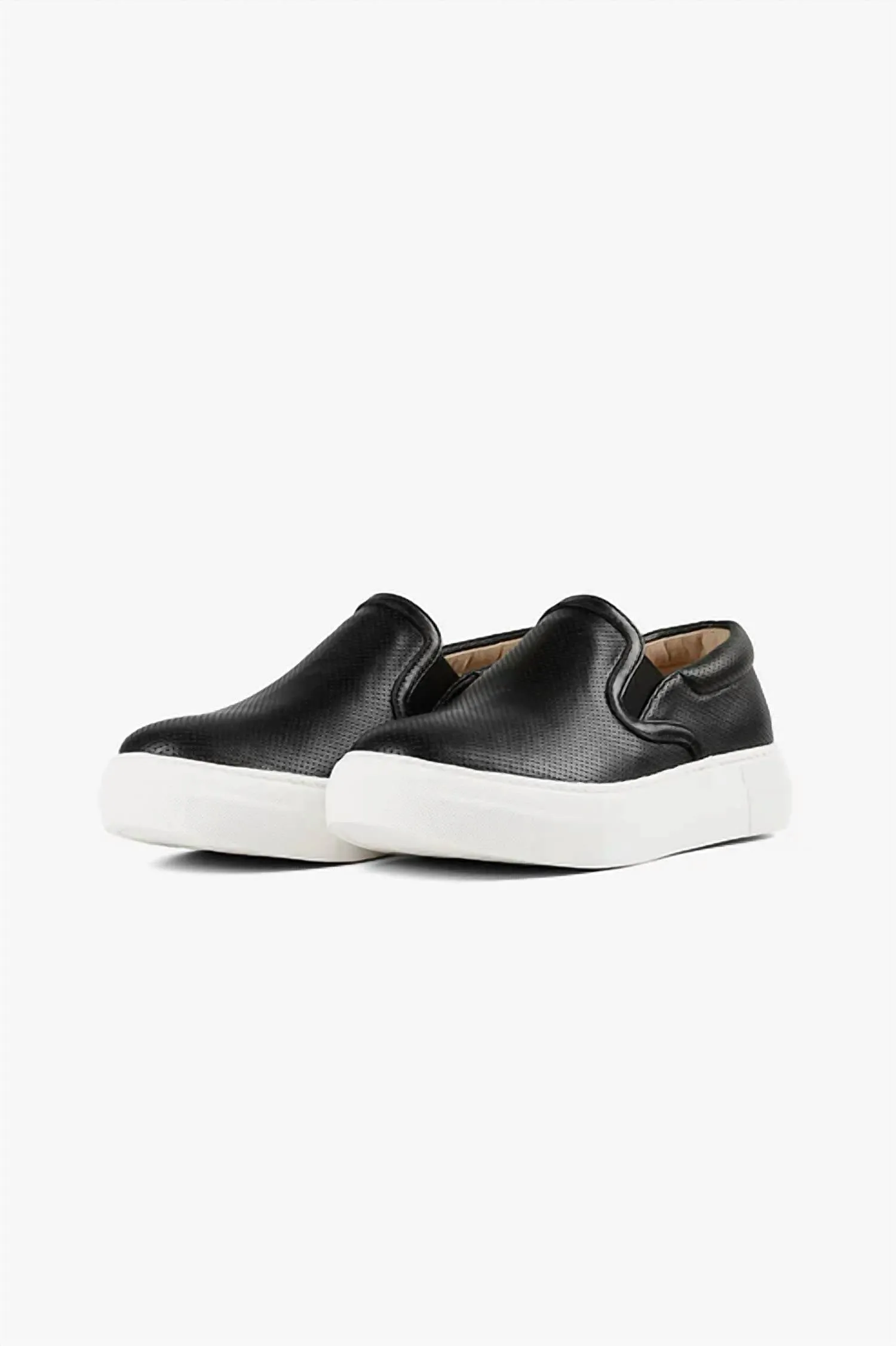 Unisex Pindot Sneak Loafer In Black