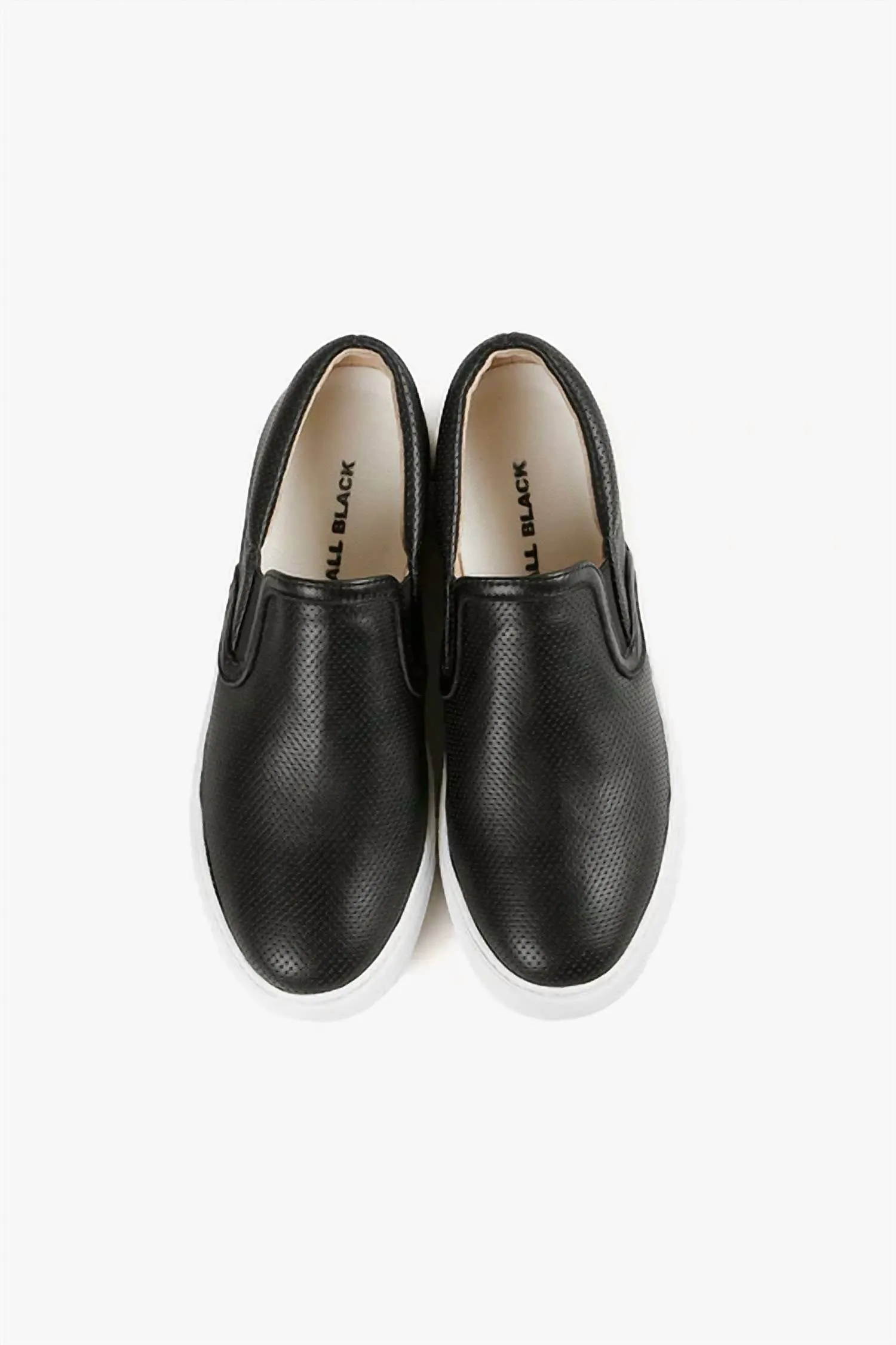 Unisex Pindot Sneak Loafer In Black