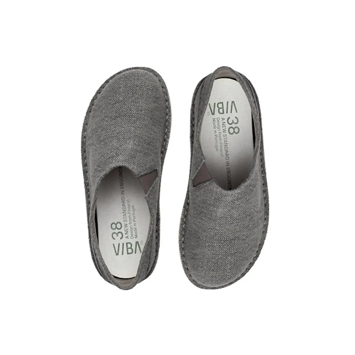 Unisex Zuma Linen Beachpebble Slip On Shoes In Linen Grey