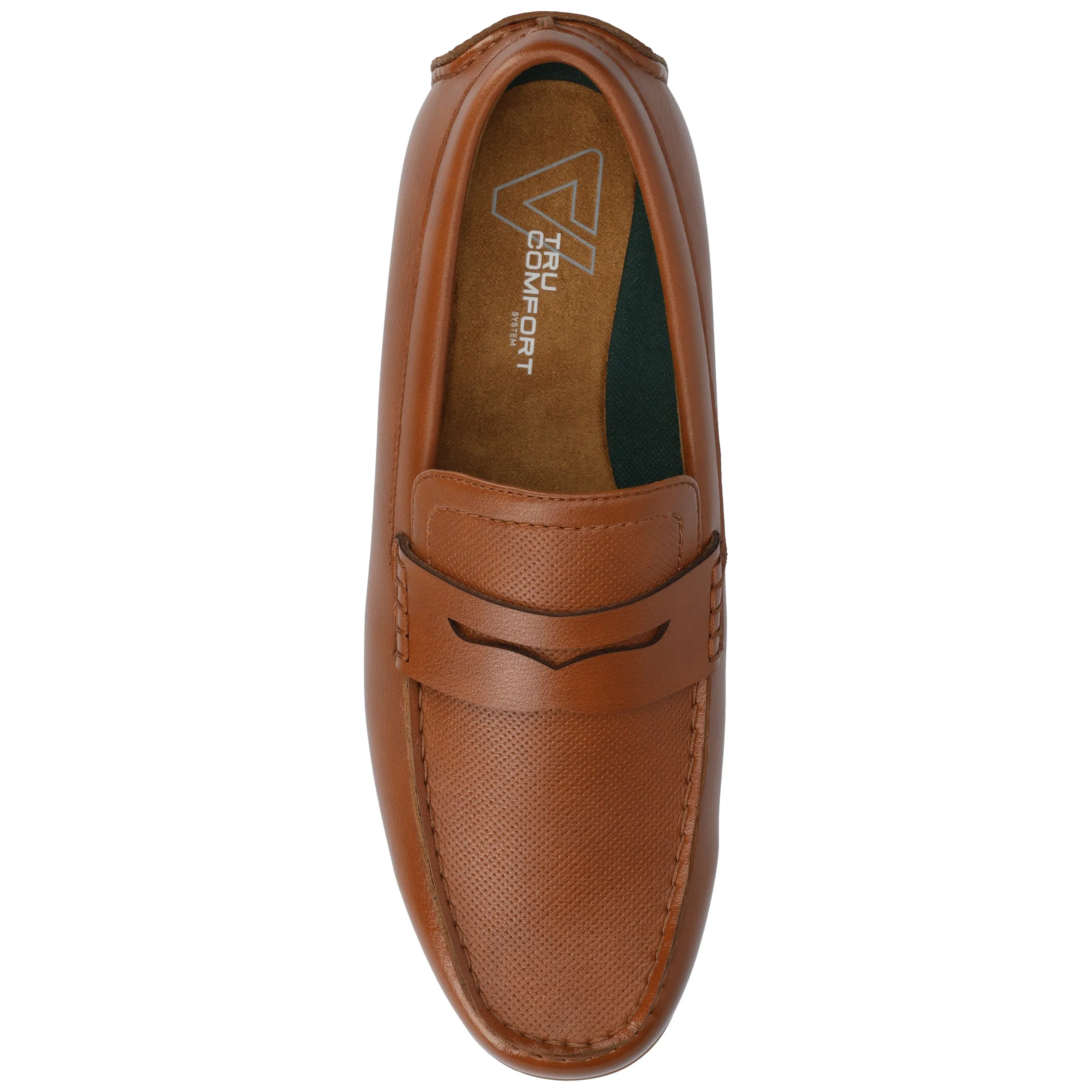 Vance Yates Medium and Wide Width Perforated Slip-on Driving Penny Loafer