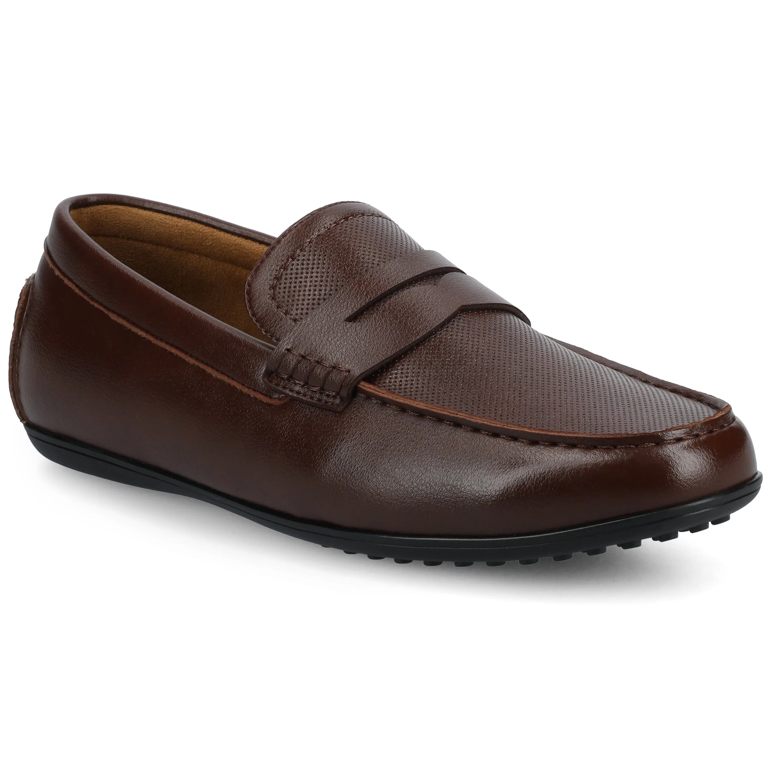 Vance Yates Medium and Wide Width Perforated Slip-on Driving Penny Loafer